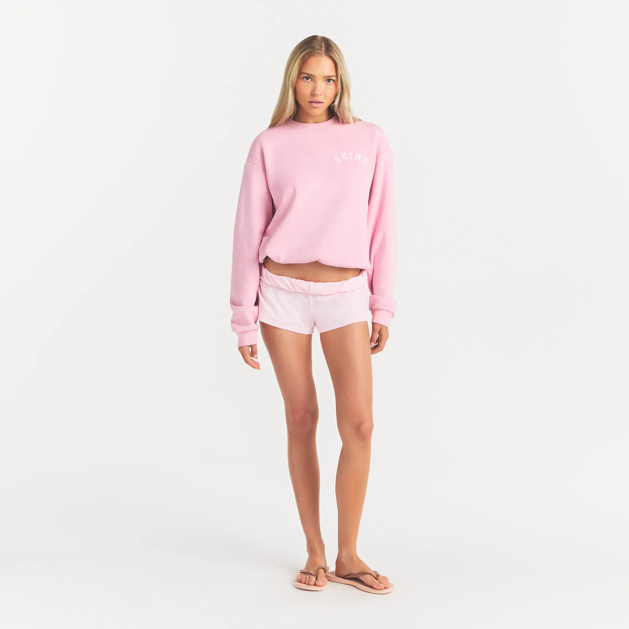 cotton fleece logo classic crewneck cotton fleece logo classic crewneck