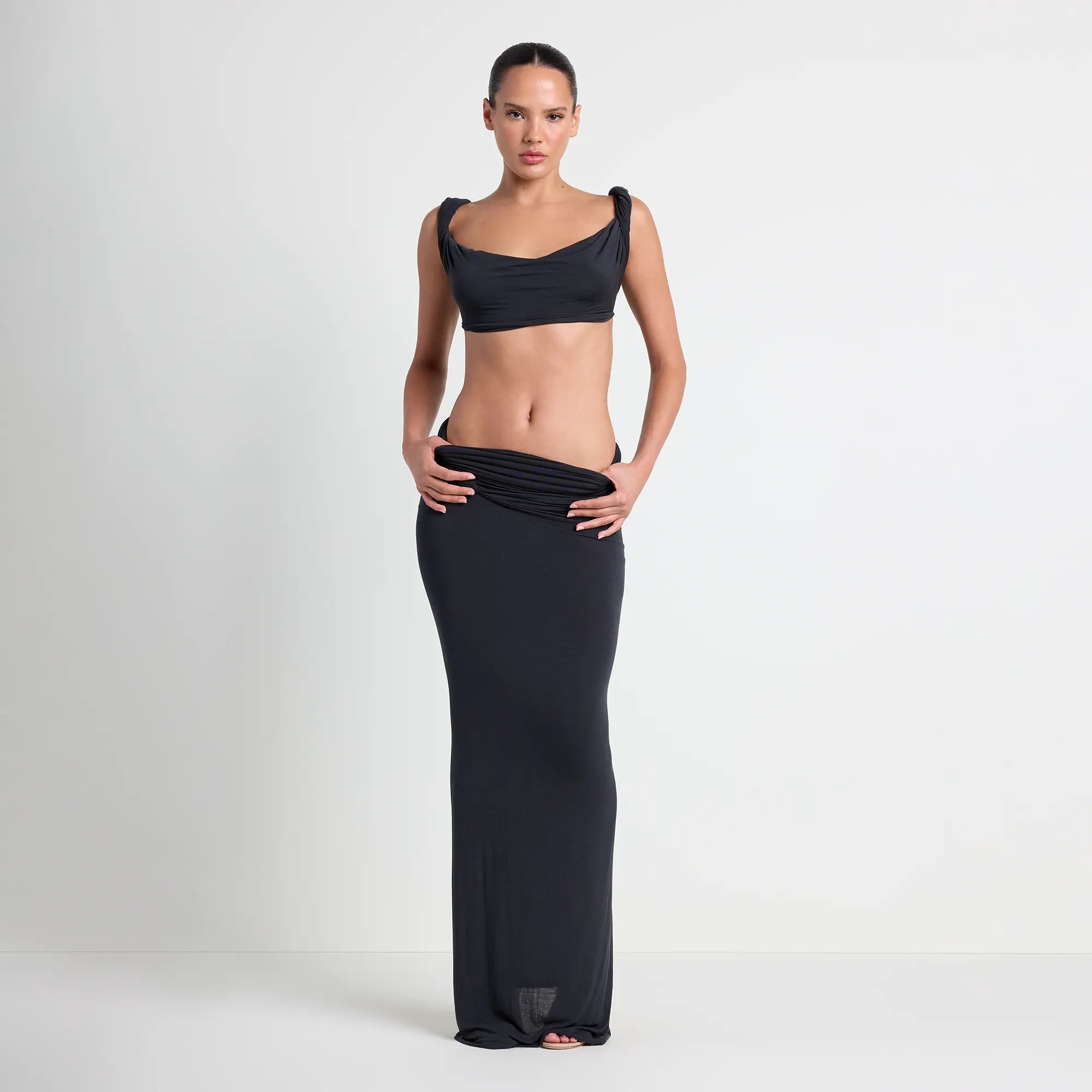 vettese x skims sheer modal draped bralette vettese x skims sheer modal draped bralette