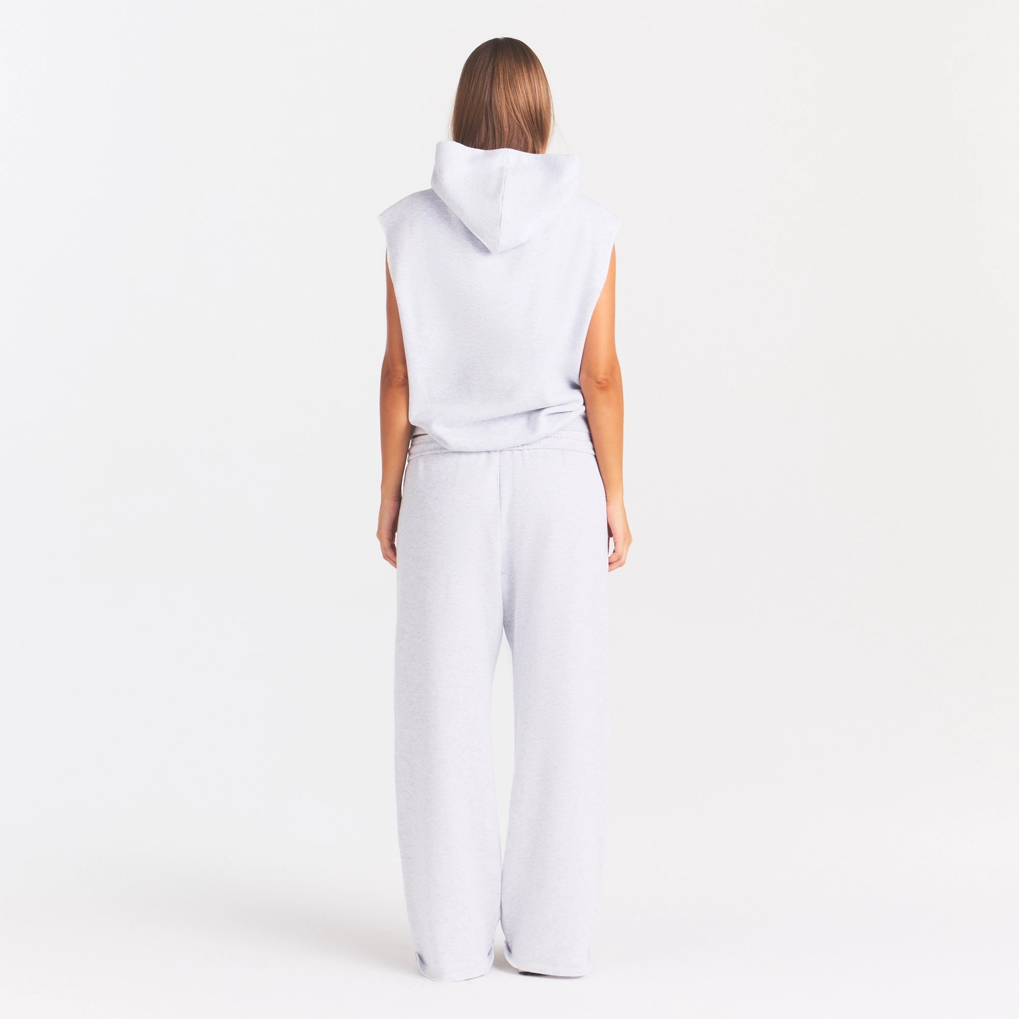 cotton fleece oversized sleeveless hoodie cotton fleece oversized sleeveless hoodie