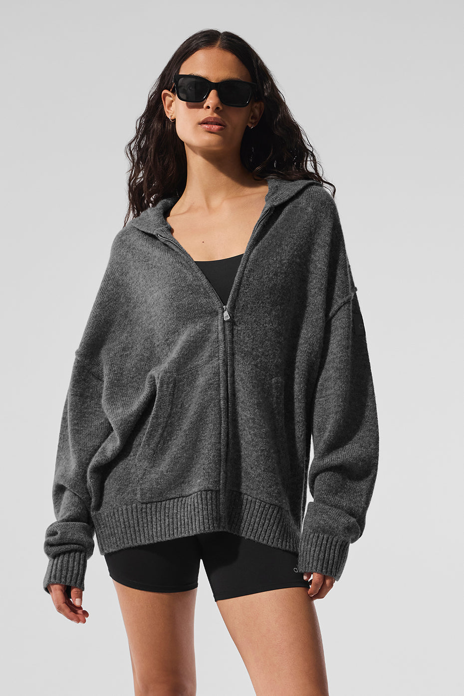Новый класс wool cashmere full zip hoodie Новый класс wool cashmere full zip hoodie