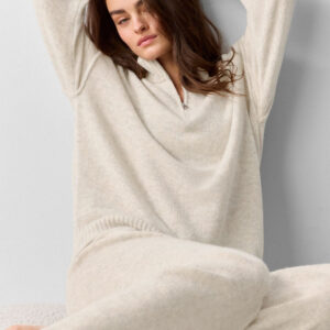 wool cashmere нового класса 1/4 zip pullover