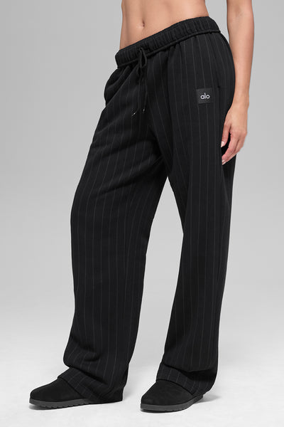 pinstripe straight leg sweatpant pinstripe straight leg sweatpant