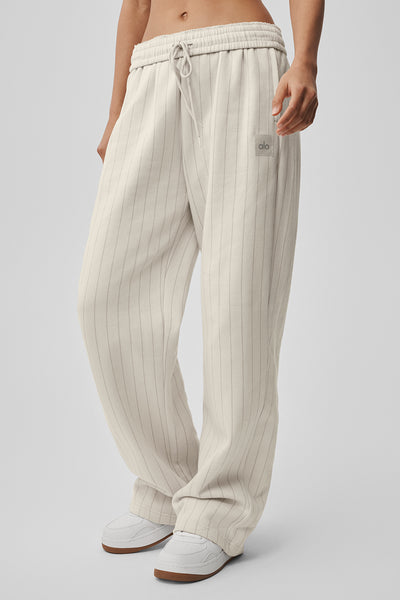 pinstripe straight leg sweatpant pinstripe straight leg sweatpant