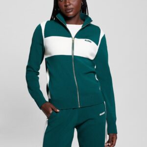 michela color block sweater jacket