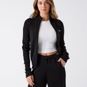 garby knit zip sweatshirt