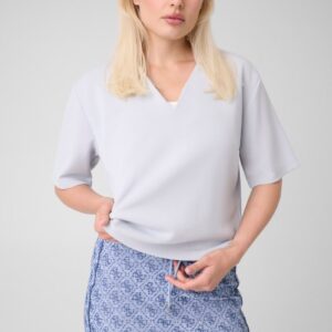polo knit top