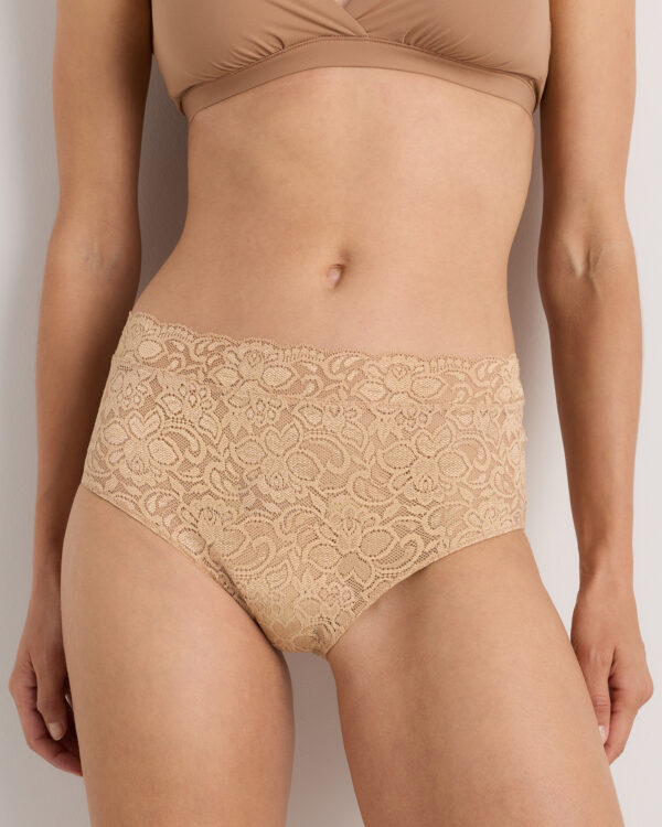 stretch lace high waisted brief (6 pack)