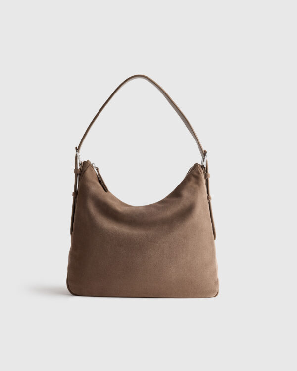 sutton suede shoulder bag