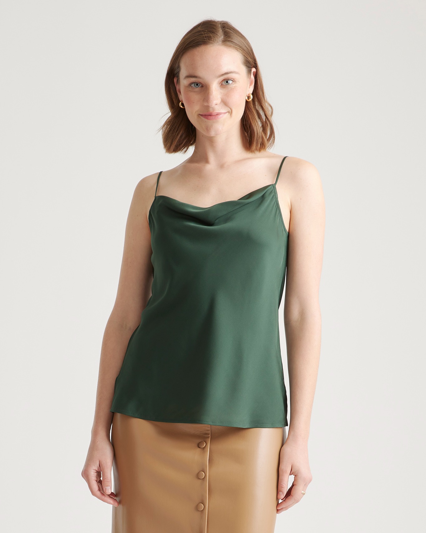 washable stretch silk cowl neck cami washable stretch silk cowl neck cami