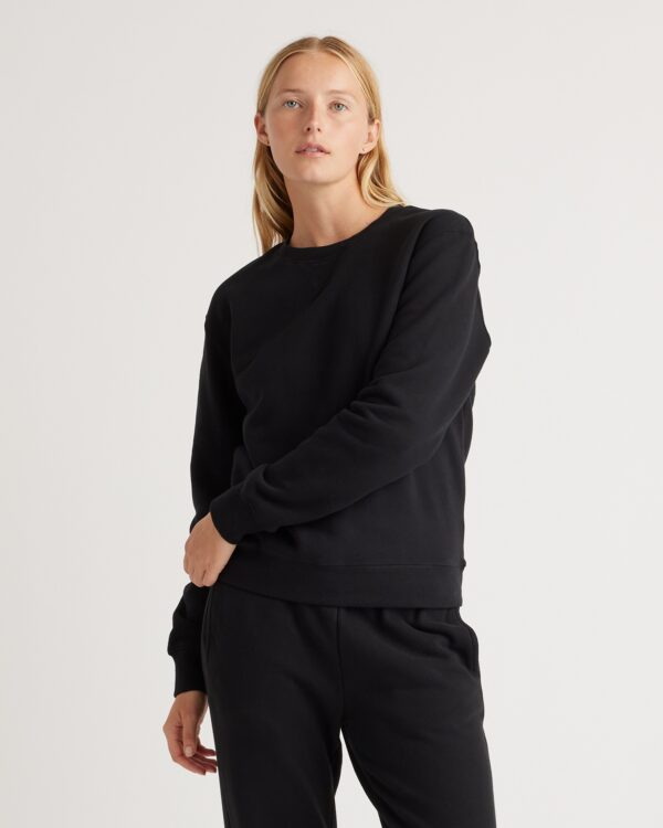 organic heavyweight fleece boyfriend crew