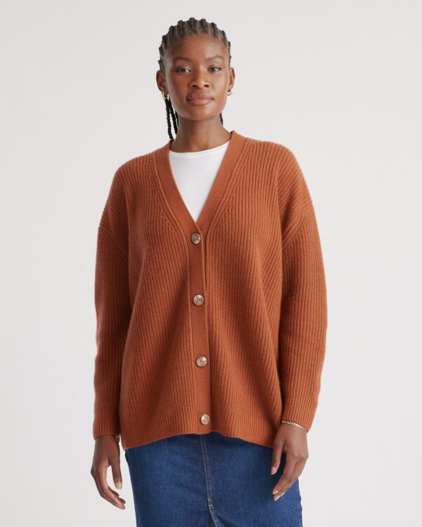 mongolian spring cashmere oversized boyfriend cardigan sweater