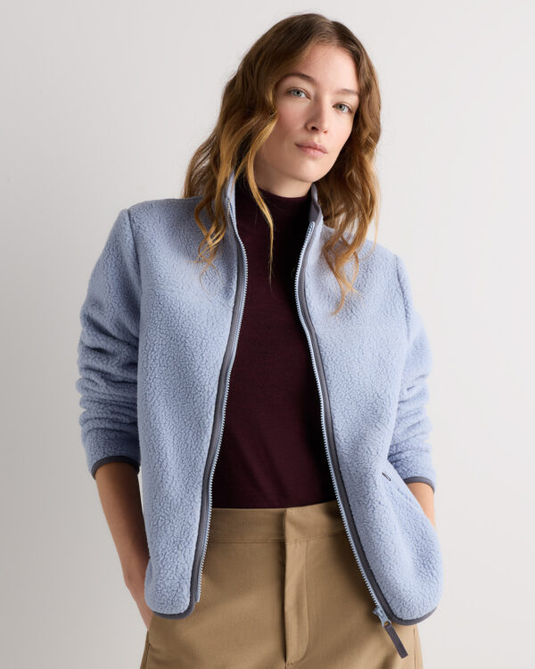 sherpa full zip jacket