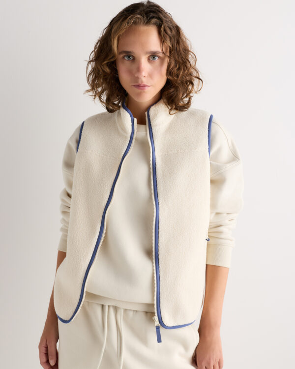 sherpa full zip vest