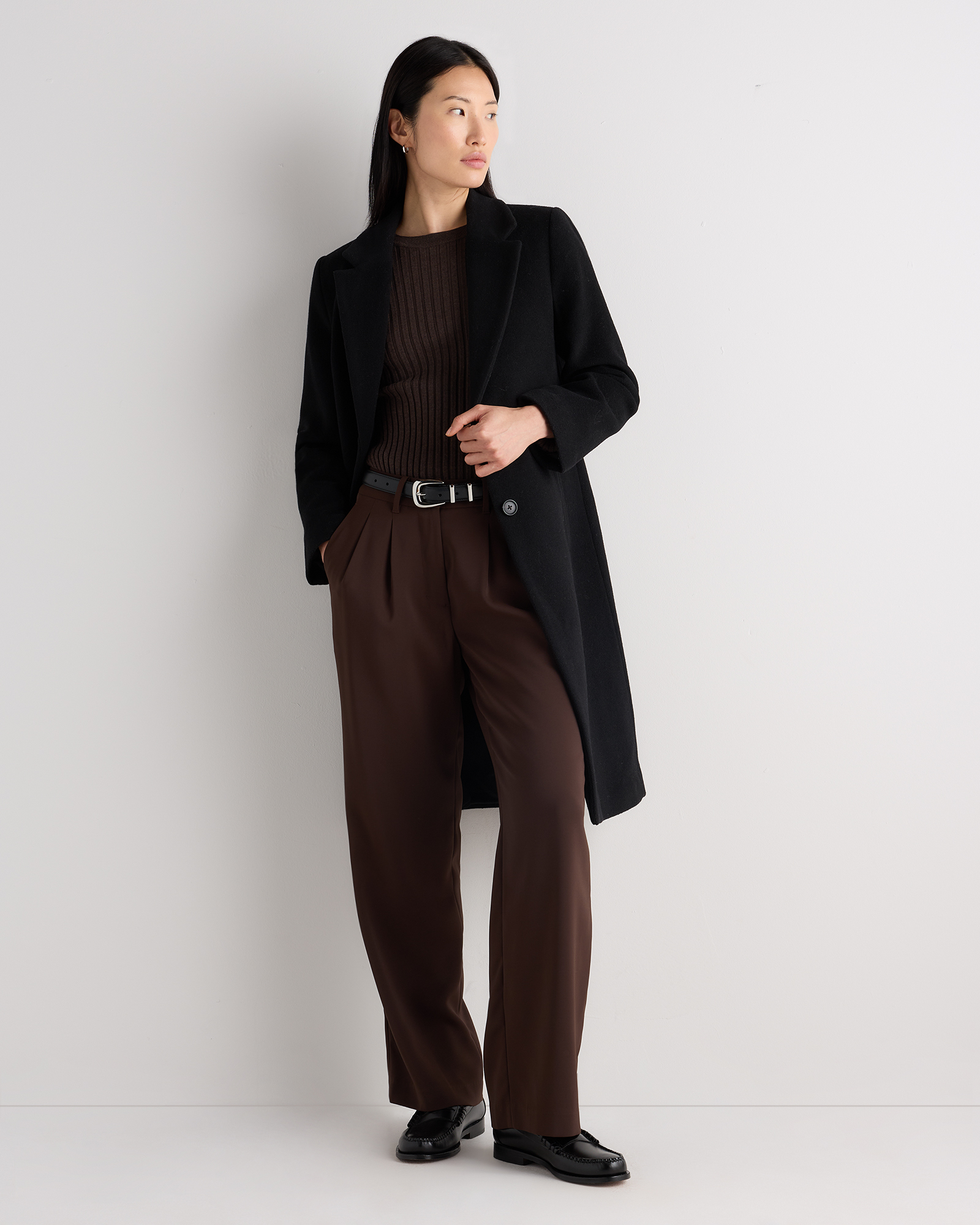 wool cashmere classic single breasted coat wool cashmere classic single breasted coat