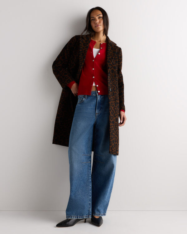 wool cashmere classic single breasted coat