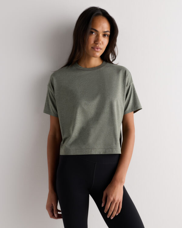 flowknit breeze boxy cropped tee