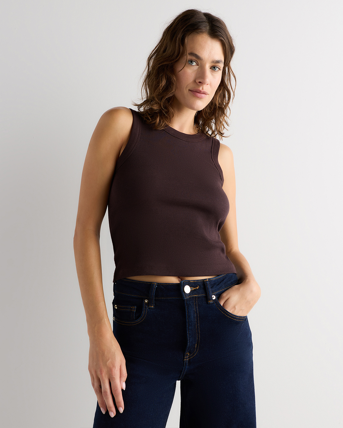 organic cotton micro rib cropped cutaway tank organic cotton micro rib cropped cutaway tank