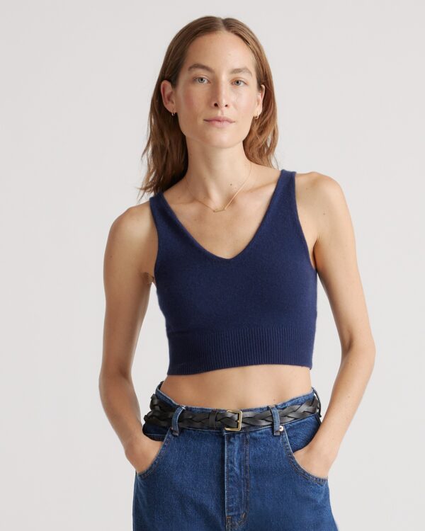 mongolian spring cashmere cropped tank