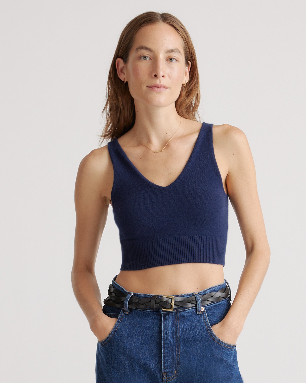 mongolian spring cashmere cropped tank mongolian spring cashmere cropped tank