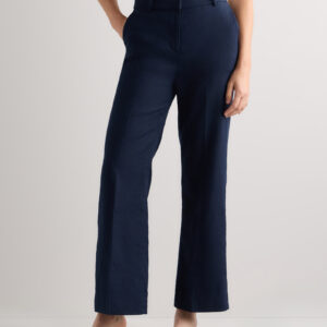 european stretch linen trouser