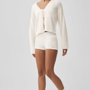 Новый класс wool cashmere tie cardigan