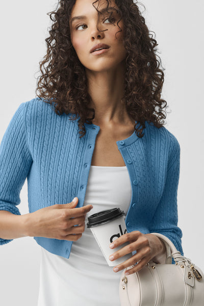 Мини кабельный свитер cardigan Мини кабельный свитер cardigan