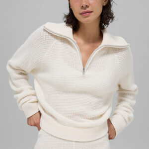 Вафель cashmere plush 1/4 zip pullover
