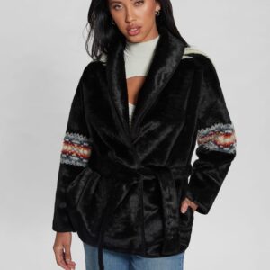 carlotta faux fur wrap jacket