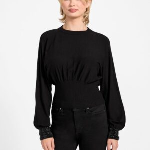 eco posa bling cuff sweater