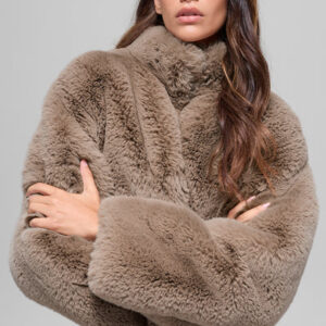 Жакет faux fur allure