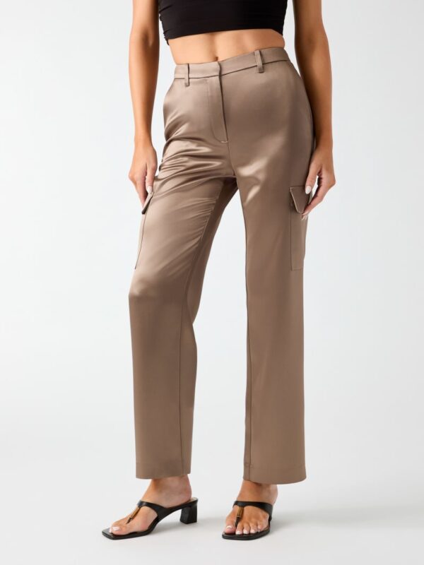 megan cargo satin pants