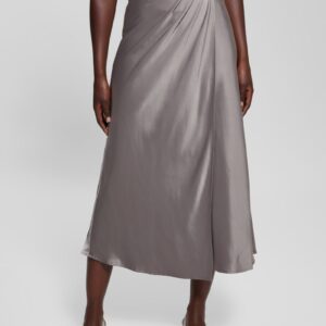 eco anastasia midi satin skirt