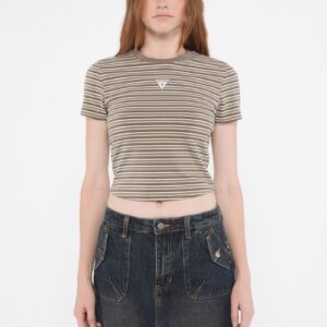 guess originals striped baby tee