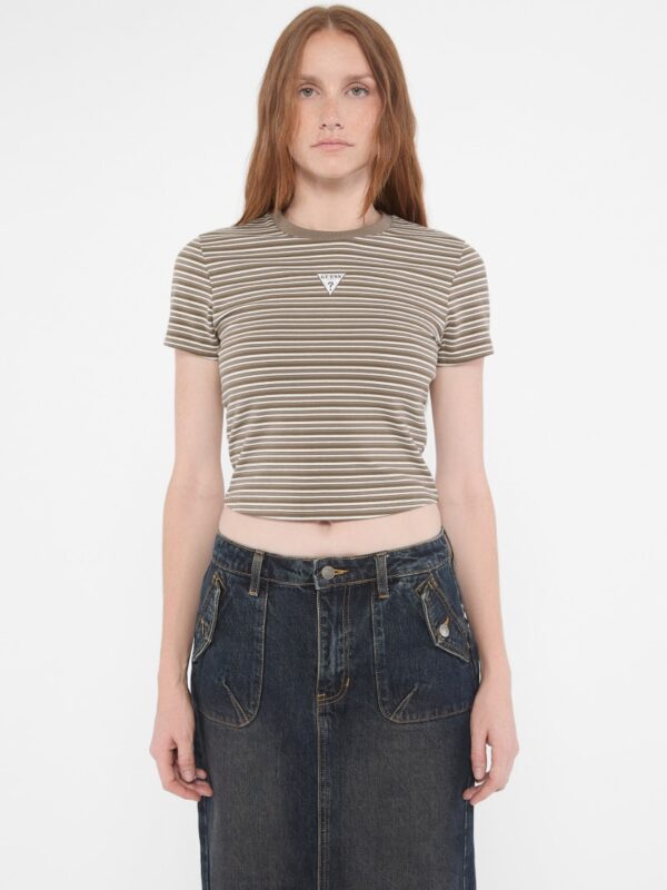 guess originals striped baby tee