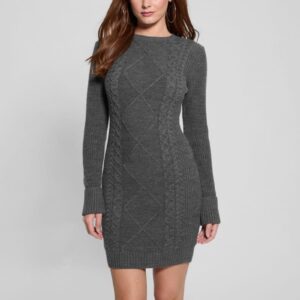 serena cable sweater dress
