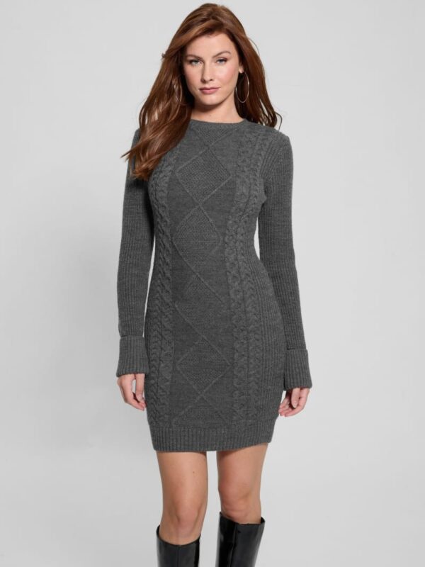 serena cable sweater dress