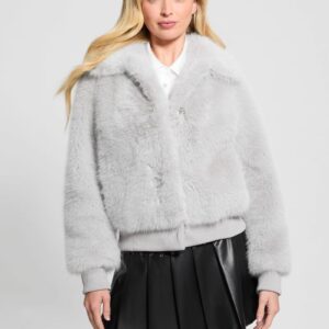 soave faux fur flight jacket