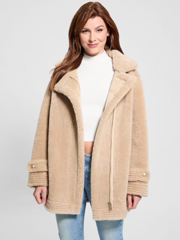 elisabetta faux shearling coat