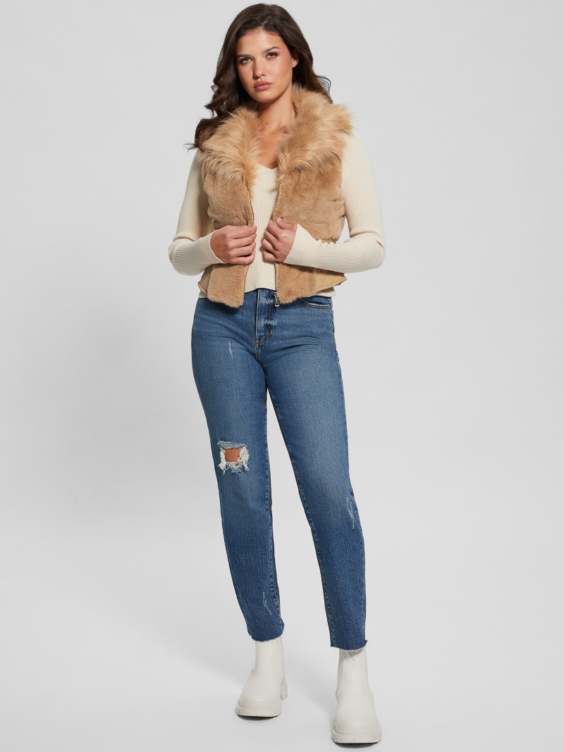emma faux fur vest emma faux fur vest