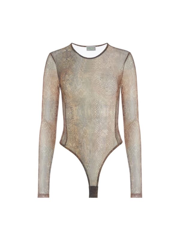 printed mesh bodysuit