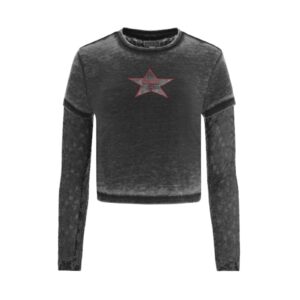 vintage layered lace tee