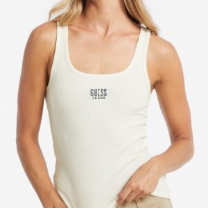 slim embroidered logo tank
