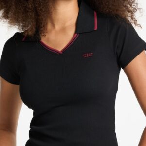 slim embroidered logo polo