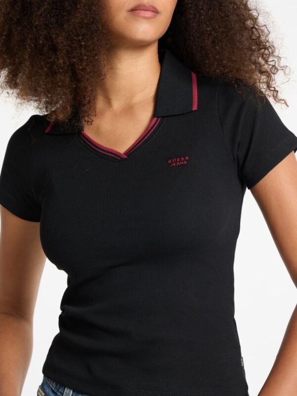 slim embroidered logo polo