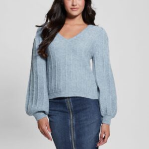 madeline textured v neck sweater