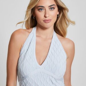 lucia wavy sweater halter top