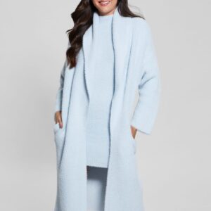 vero oversized mini cardigan coat
