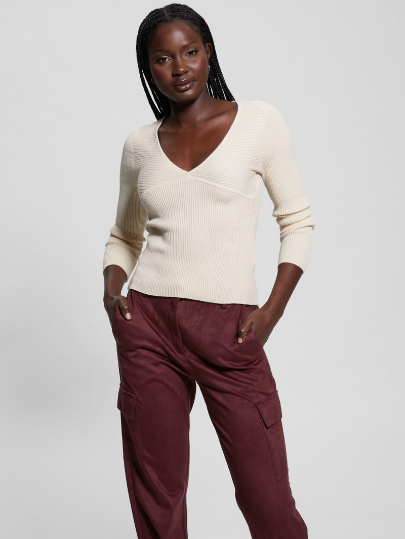 eco cirila ribbed sweater top eco cirila ribbed sweater top