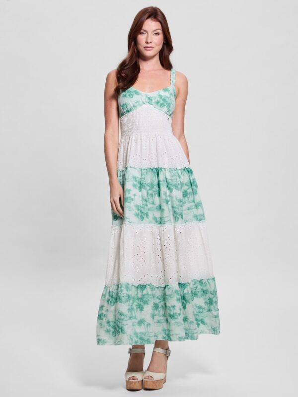 one size savina linen maxi dress