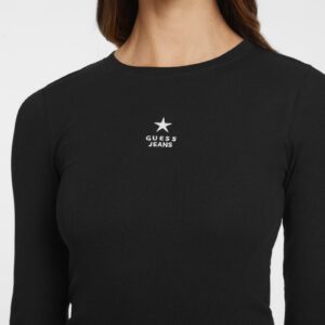 slim rib knit star tee